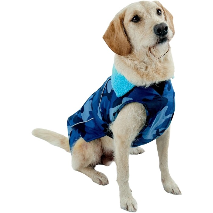 2024 Dryrobe Dog Robe V3-DR-BL-CAM-B - Blue Camo